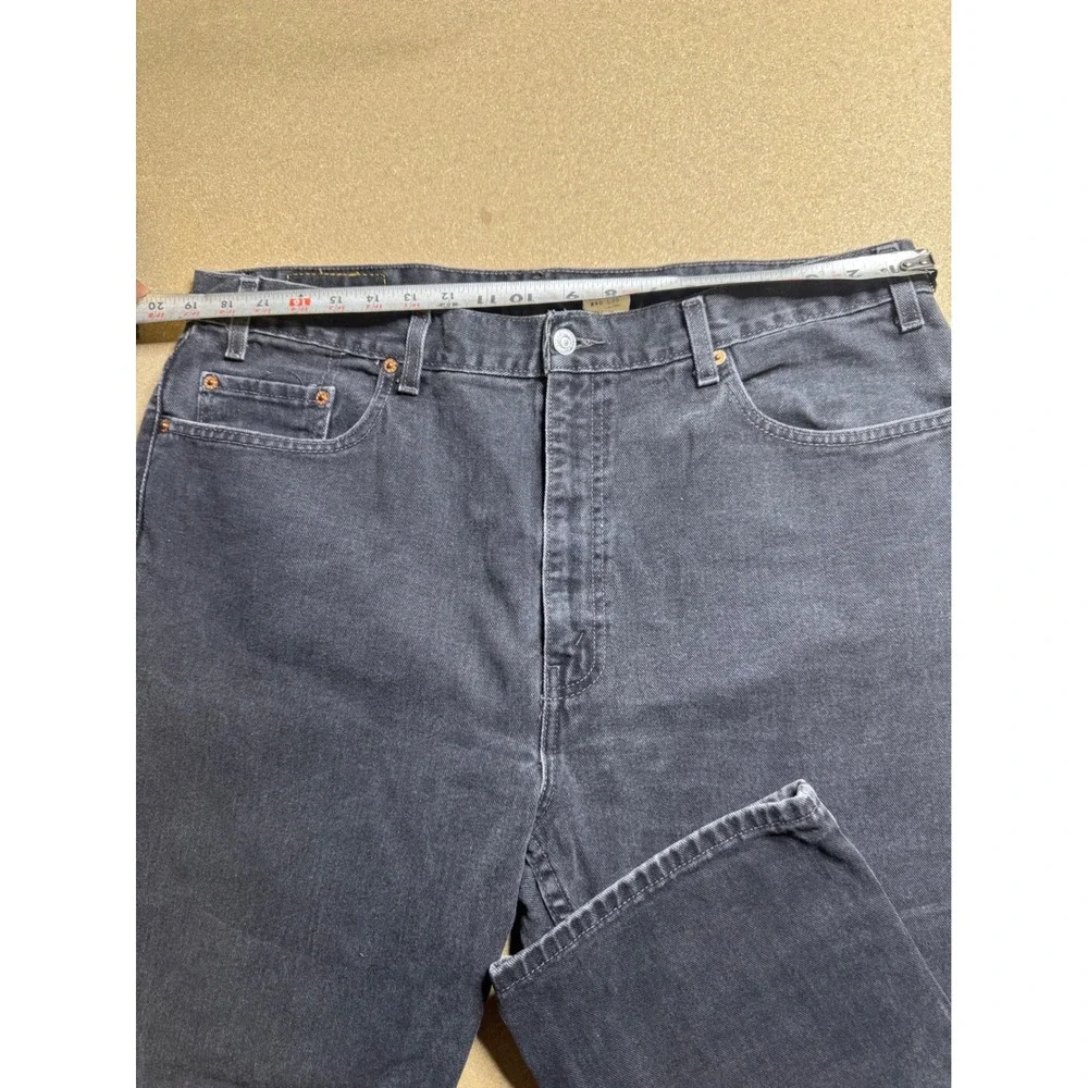 Levi's vtg y2k 505 Regular Fit Straight Leg faded Black Denim Jeans Mens W40 L30